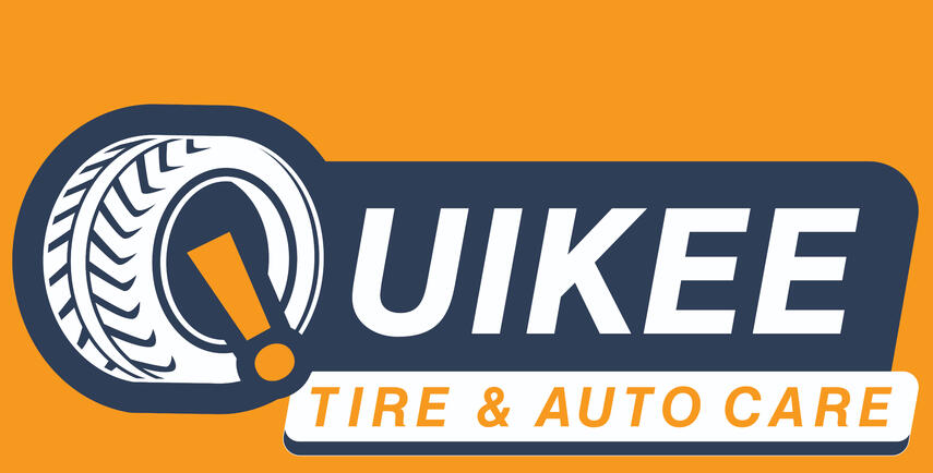Quikee Tire & Auto Care official logo featuring a tire with an exclamation mark, trusted tire and auto service shop in Metro Manila